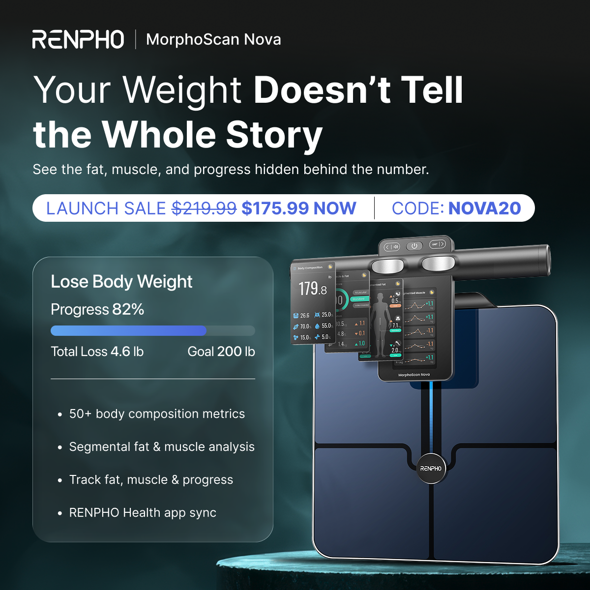renpho Facebook ad: Weight Doesn't Tell The Whole Story