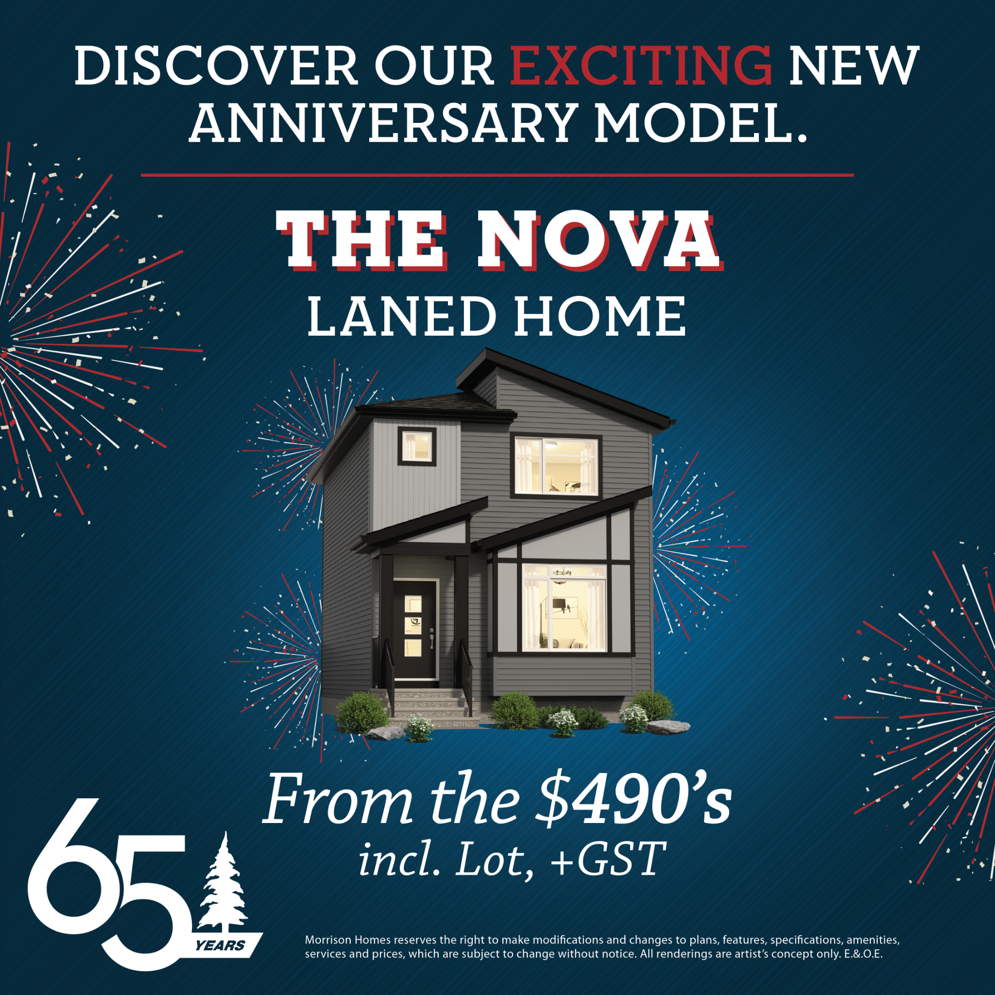 Morrison Homes Calgary Facebook ad: We’re marking our anniversary by launching two brand-new…