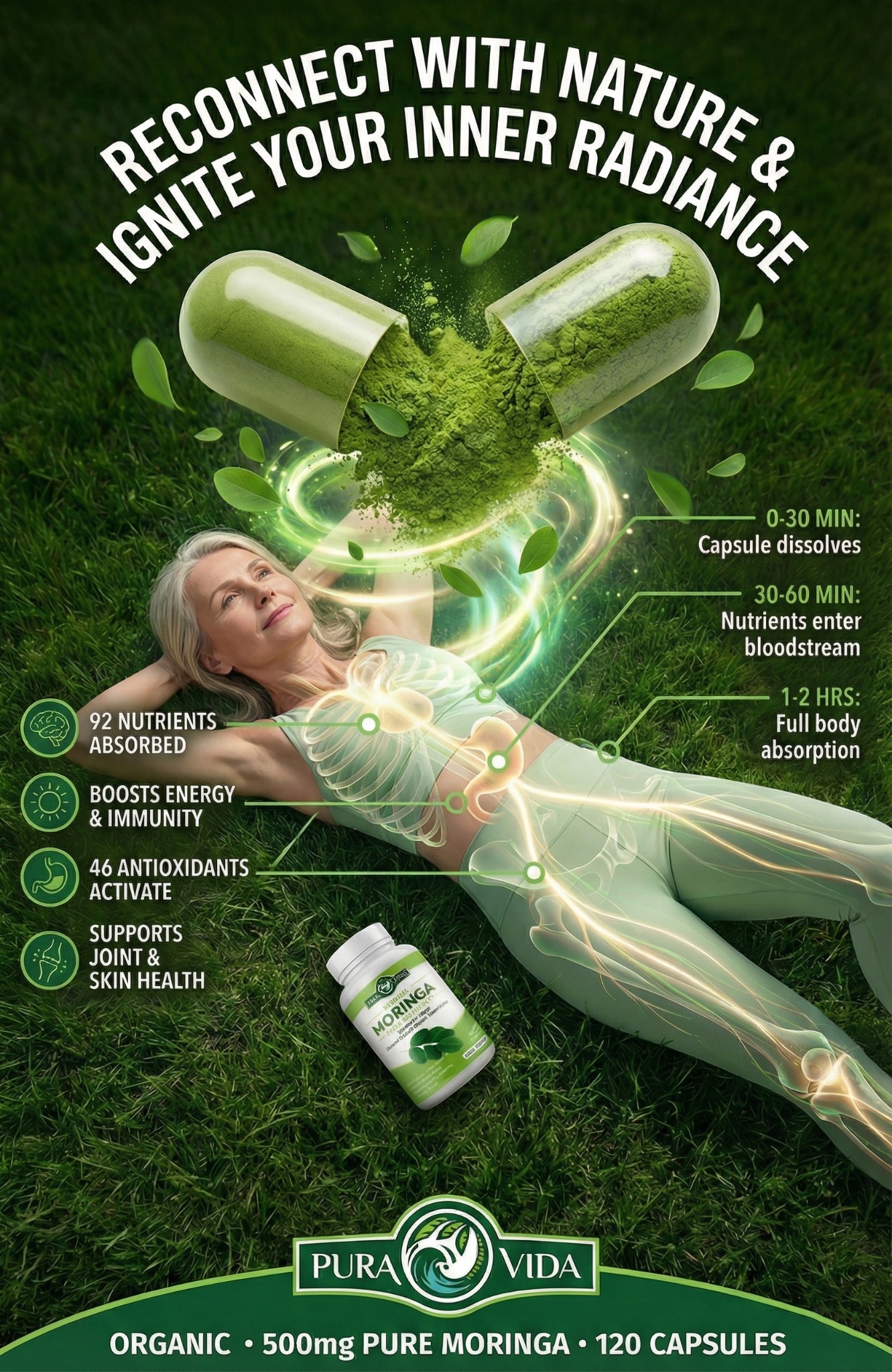 Pura Vida Moringa Facebook ad