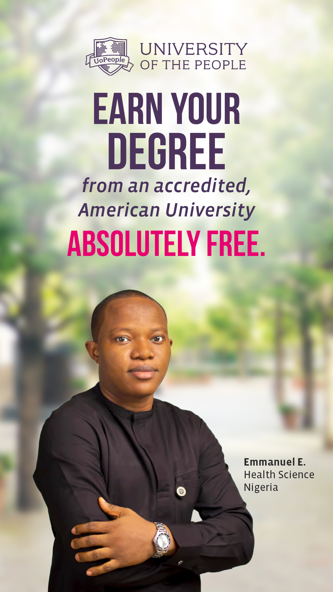 University of the People Facebook ad