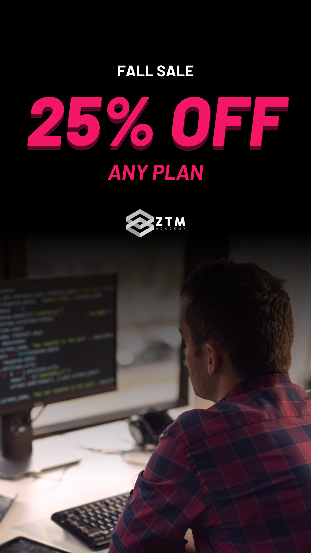 Zero To Mastery Facebook ad: LIMITED-TIME SALE: 40% OFF