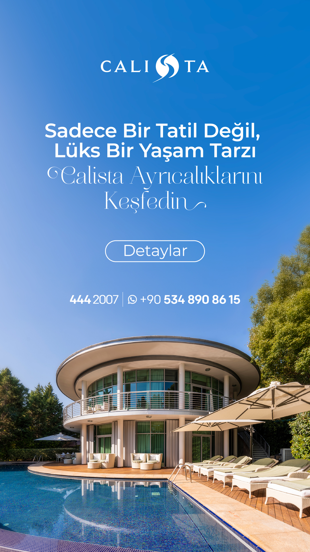 Calista Luxury Resort Facebook ad