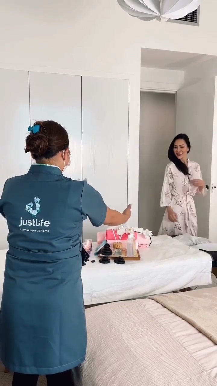 Justlife UAE Facebook ad: I indulge in Justlife’s home spa services and…