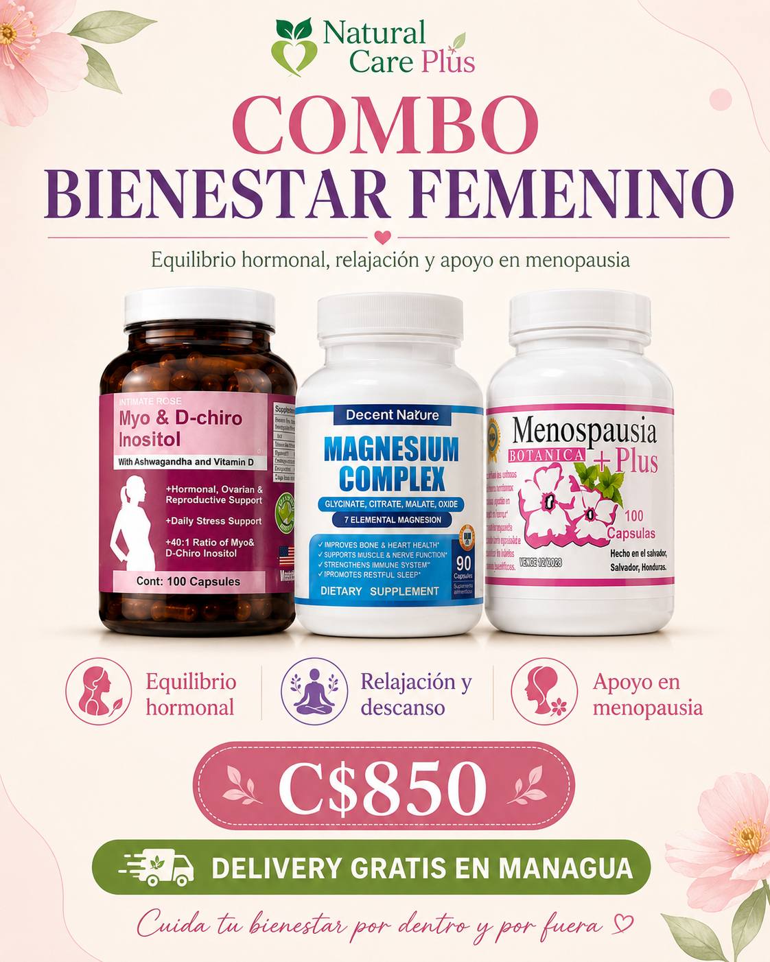 Natural Care Plus Facebook ad: ¡Promociones especiales en Natural Care Plus!