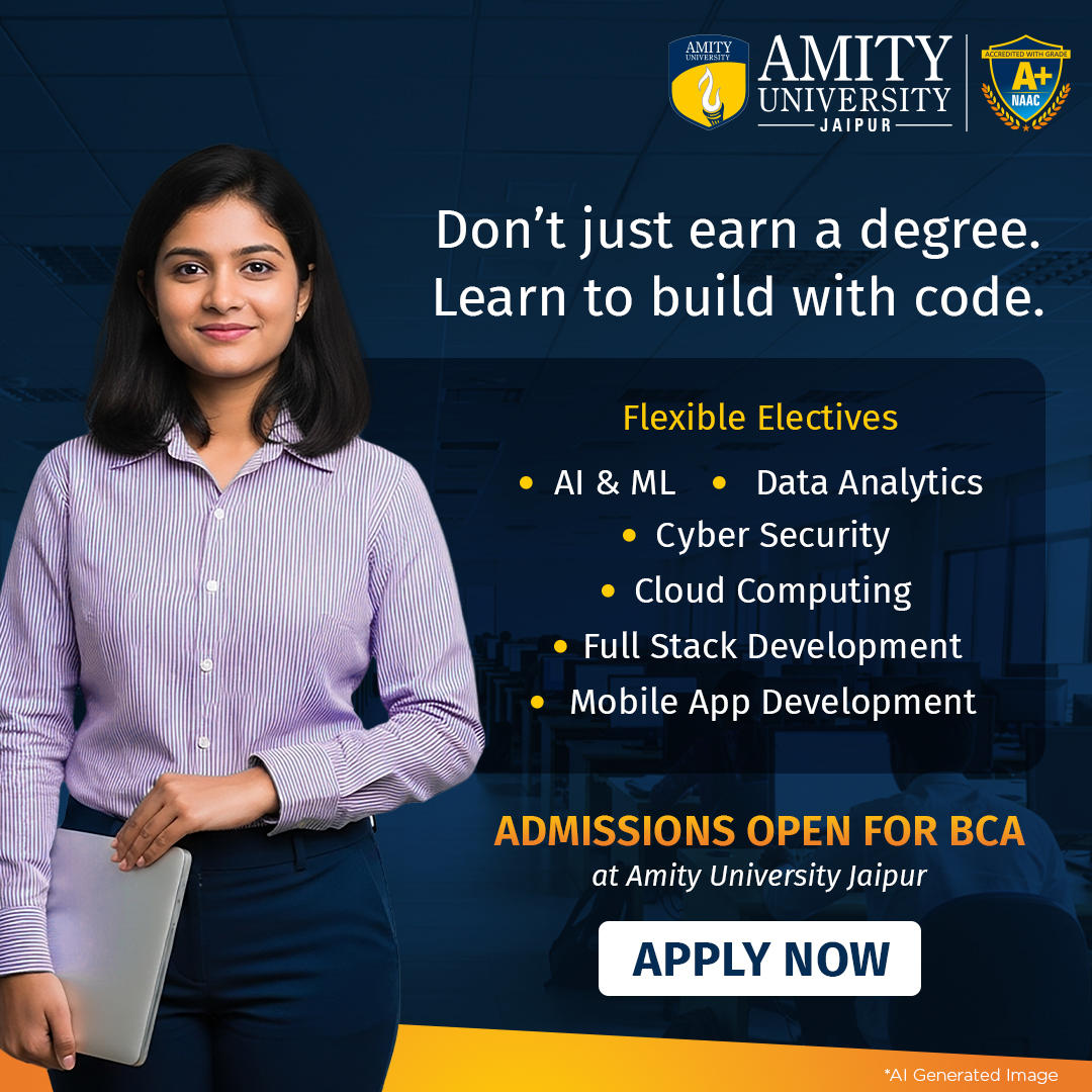 Amity University Rajasthan, Jaipur Facebook ad: Admissions Open for 2026