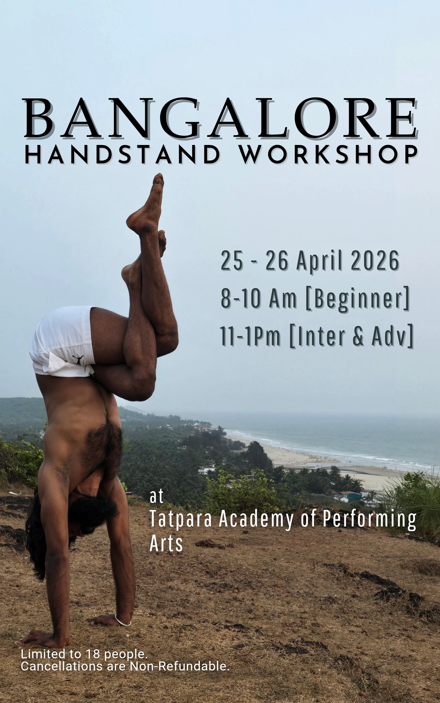 Movement.arpit Facebook ad: Bangalore Handstand Workshop