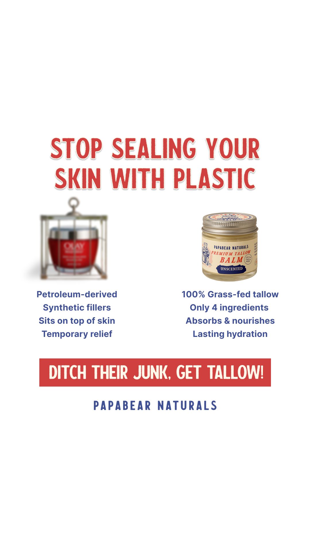 Papabear Naturals Facebook ad