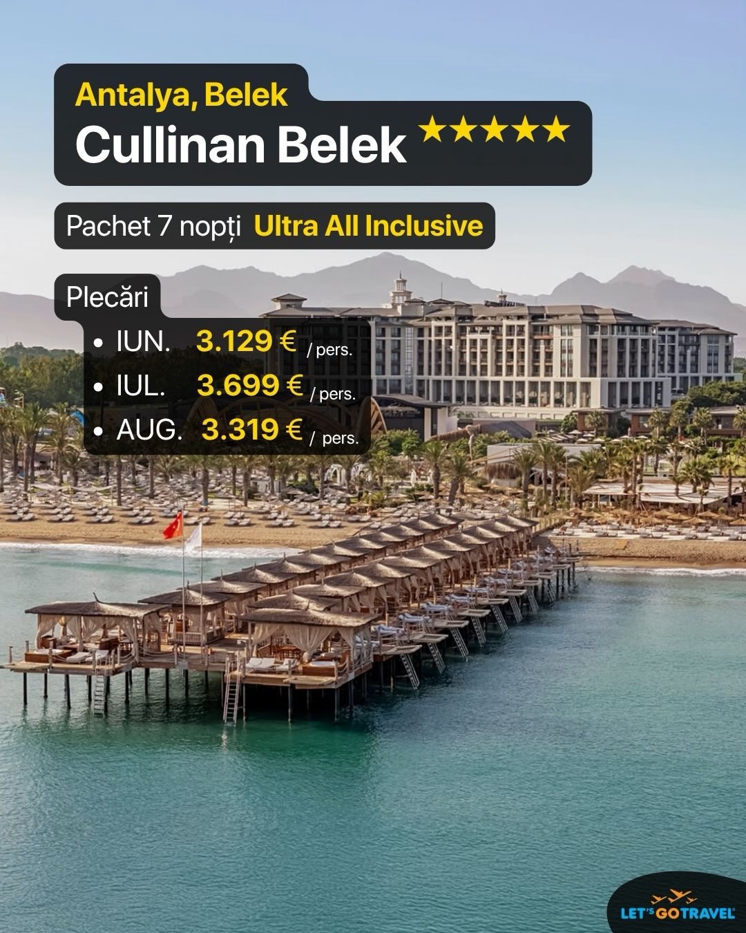 Let's Go Travel Facebook ad: Early Booking Antalya, Belek