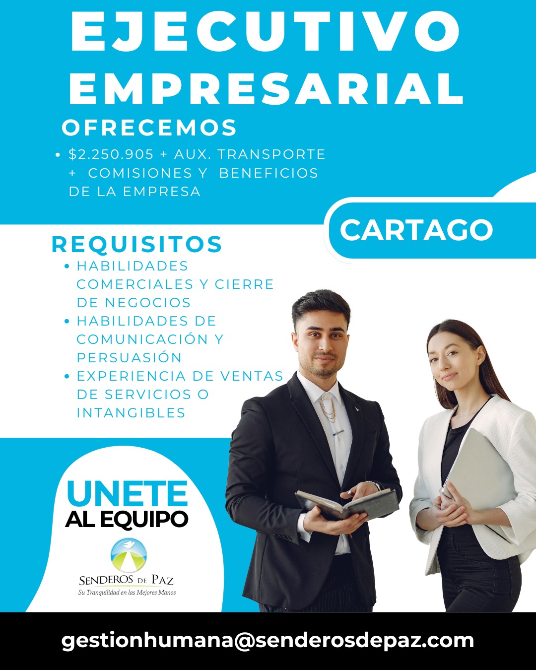 Senderos de Paz Facebook ad: TU OPORTUNIDAD PROFESIONAL TE ESTÁ ESPERANDO!