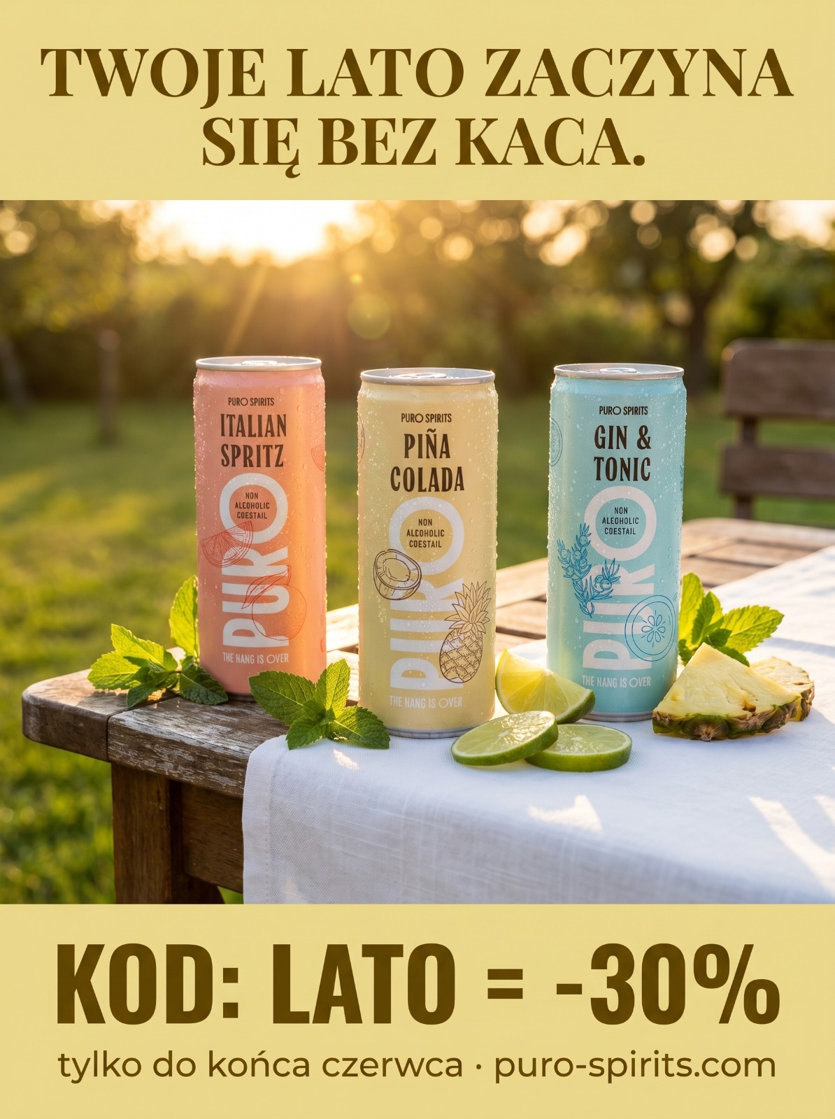 PURO Spirits Non-Alcoholic Drinks Facebook ad