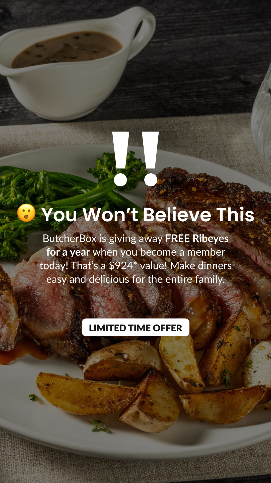 ButcherBox Facebook ad