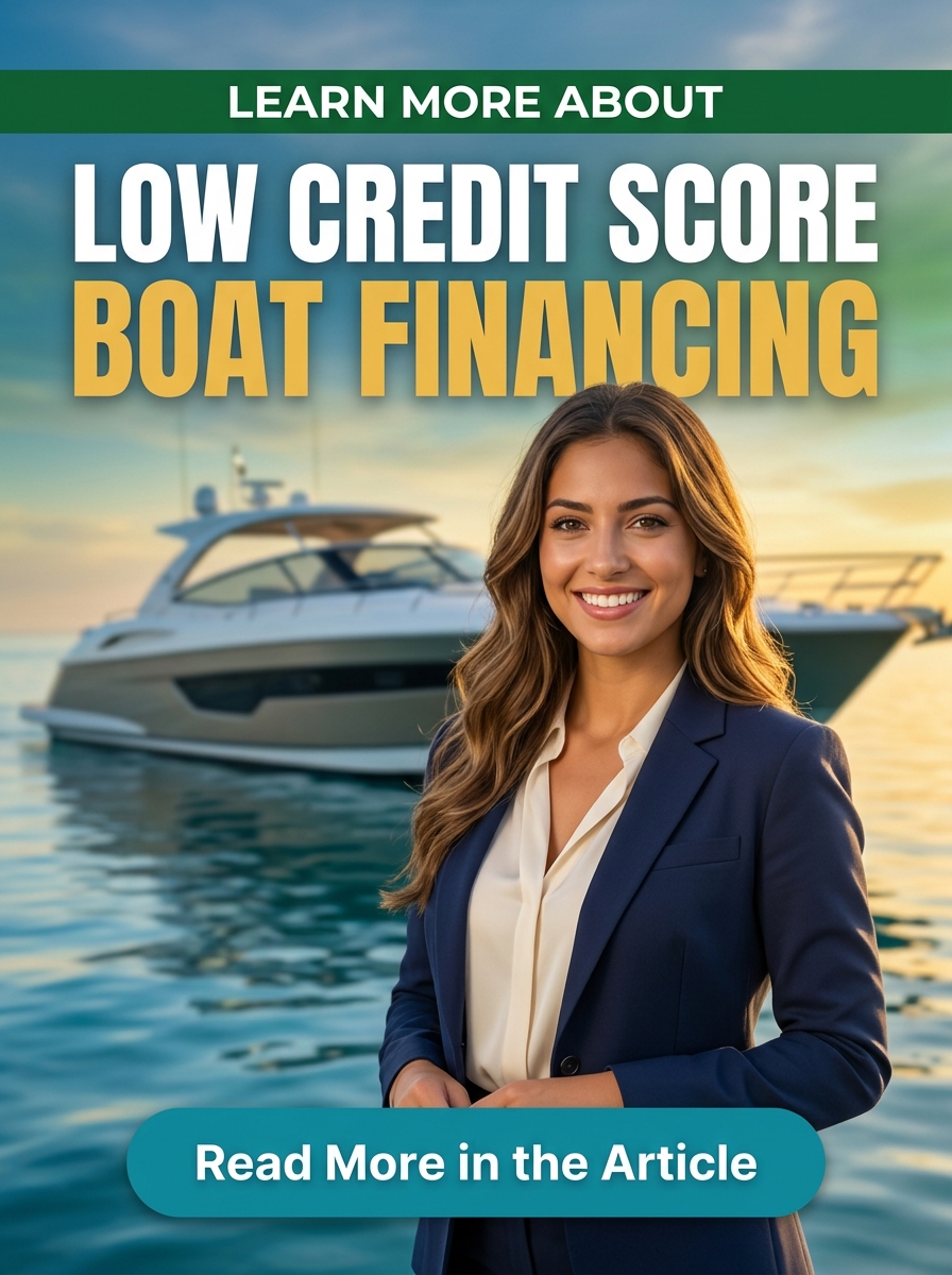 Path Area Facebook ad: Low Credit Score Boat Financing - Learn More!