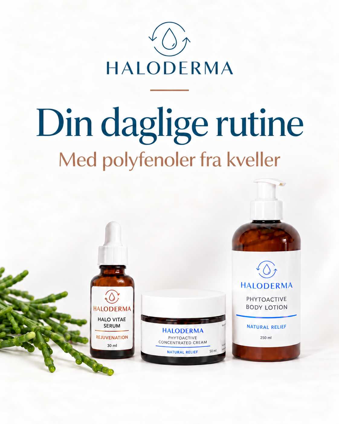 Haloderma Facebook ad: Din daglige rutine