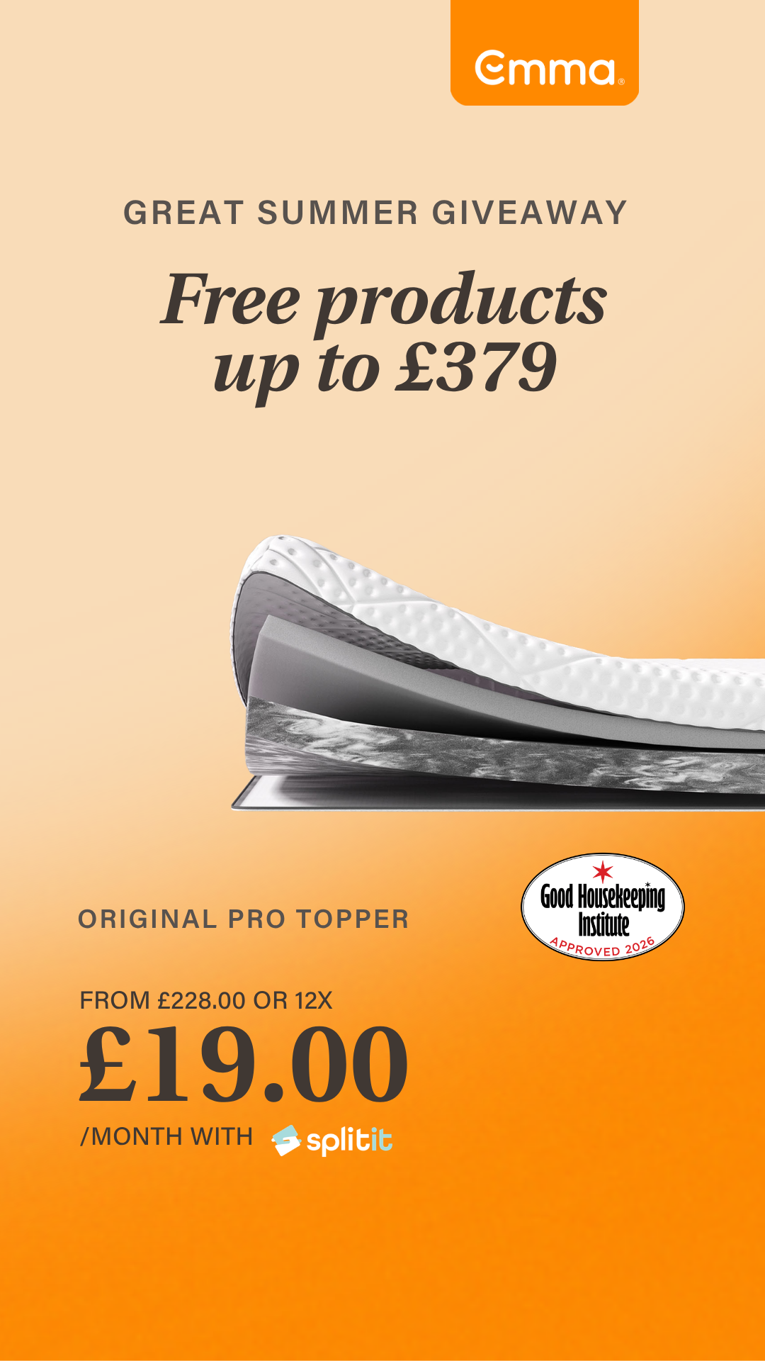 Emma Sleep UK Facebook ad