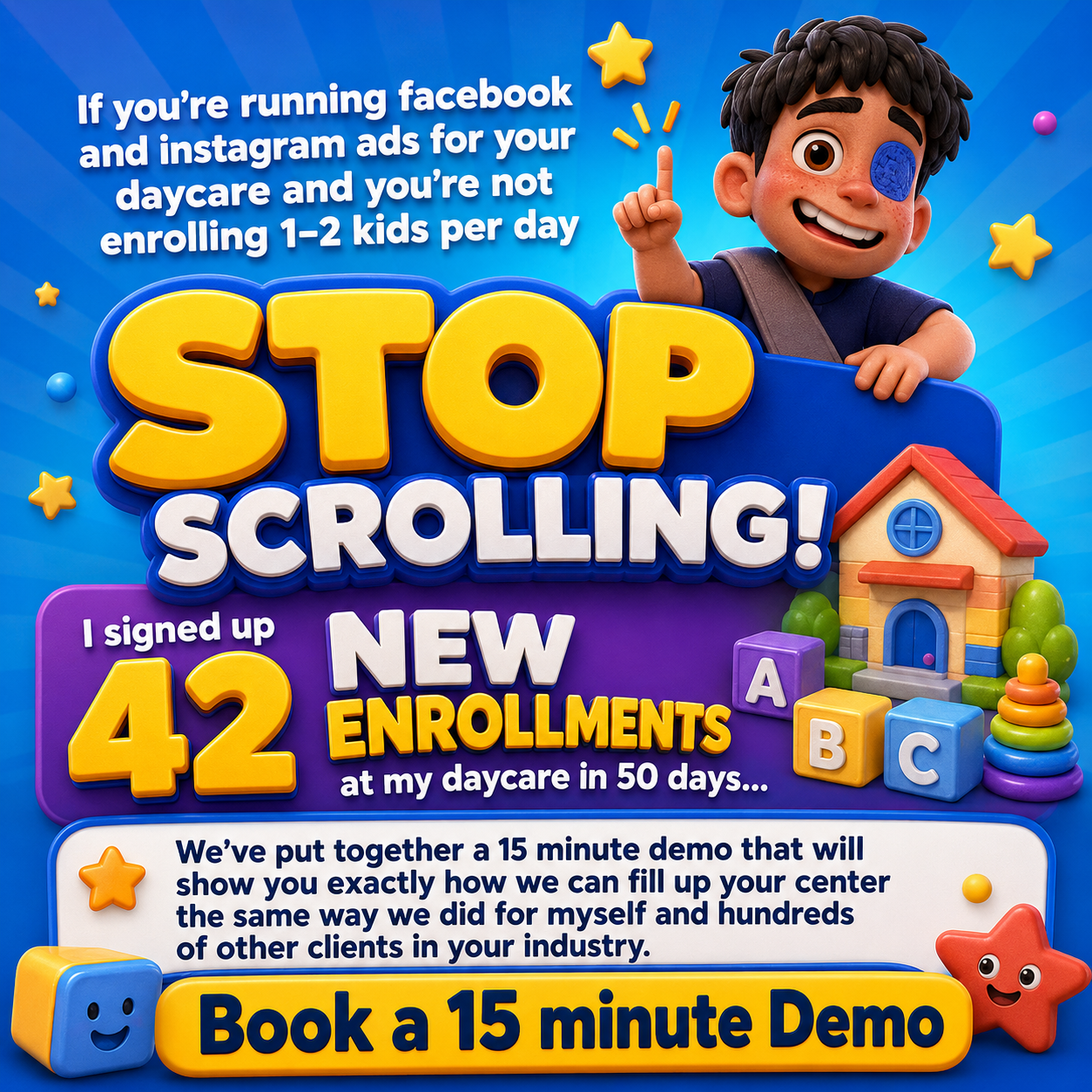 ScaleDaycares Facebook ad: PSA: All Childcare and Daycare Owners!