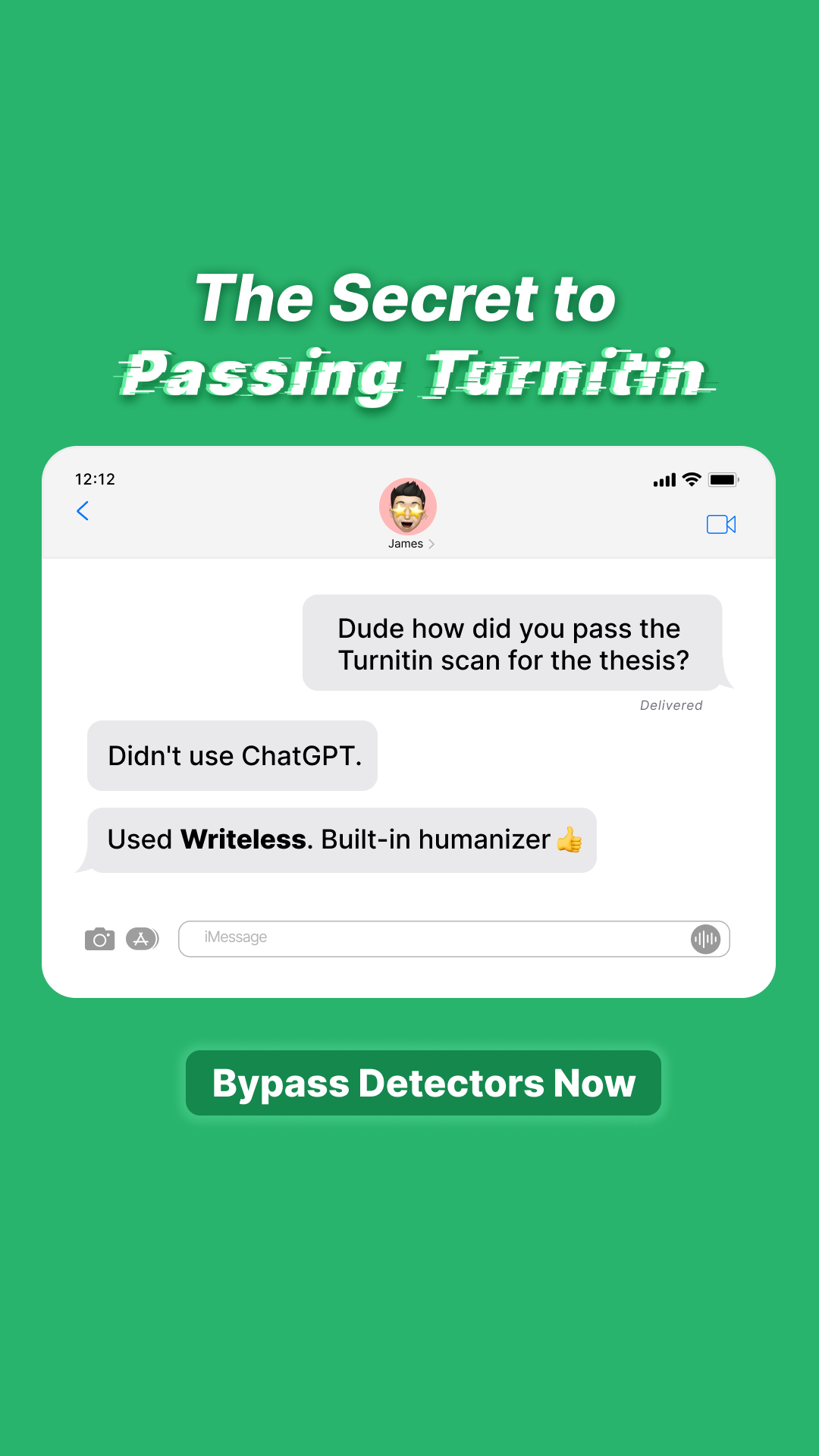 Writeless AI Facebook ad