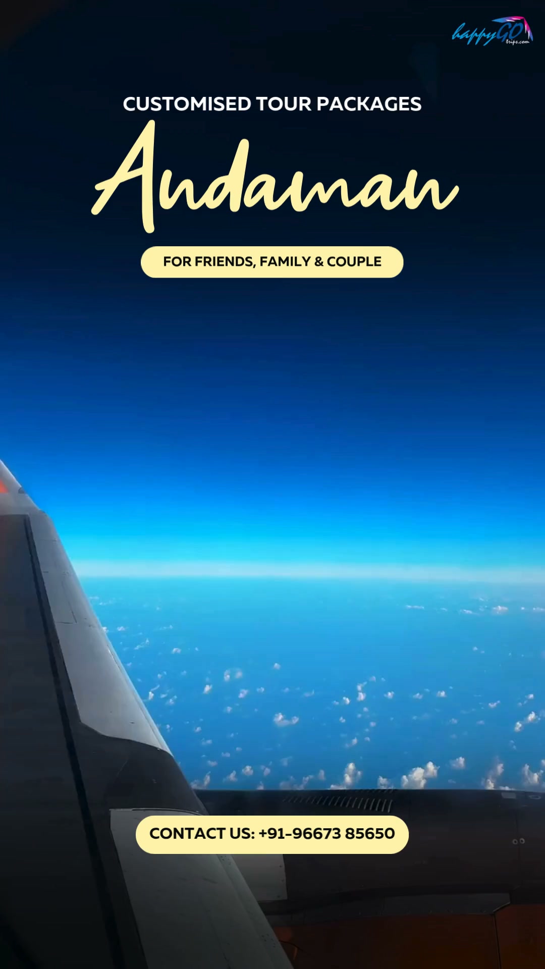 Happy Go Trips Facebook ad: Plan Your Customised Andaman Trip