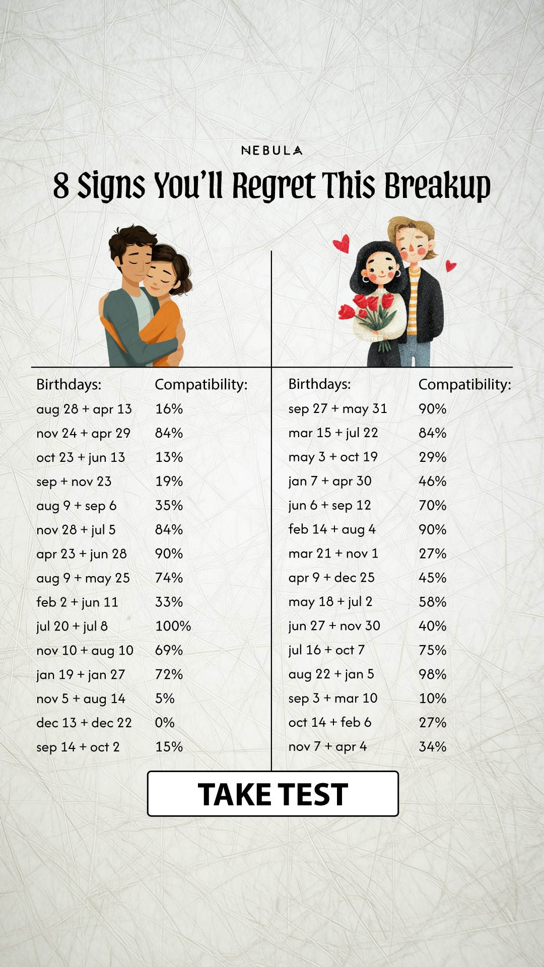 Nebula: Ex Compatibility Reading Facebook ad