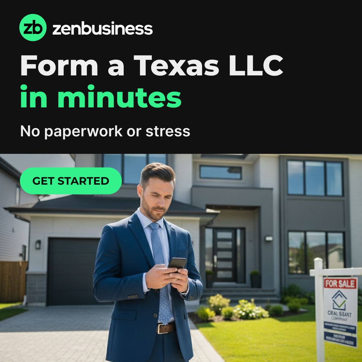 ZenBusiness Facebook ad