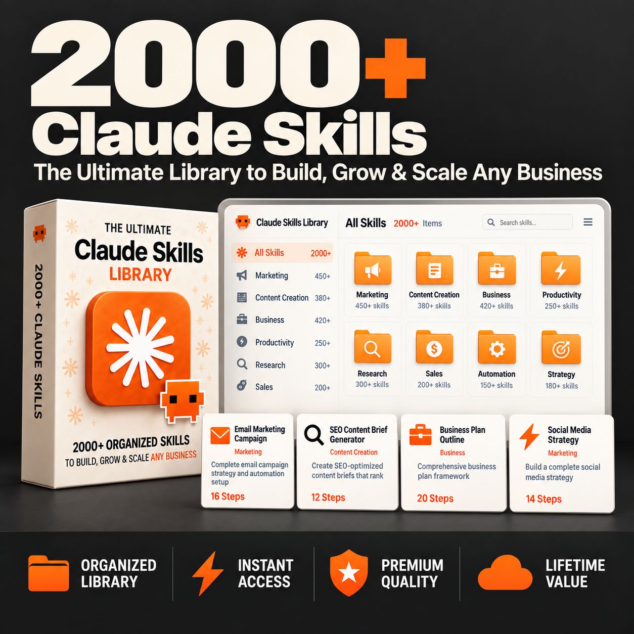 AI Avalanche Facebook ad: Unlock Claude’s Full Power with 2,000+ Ready Skills