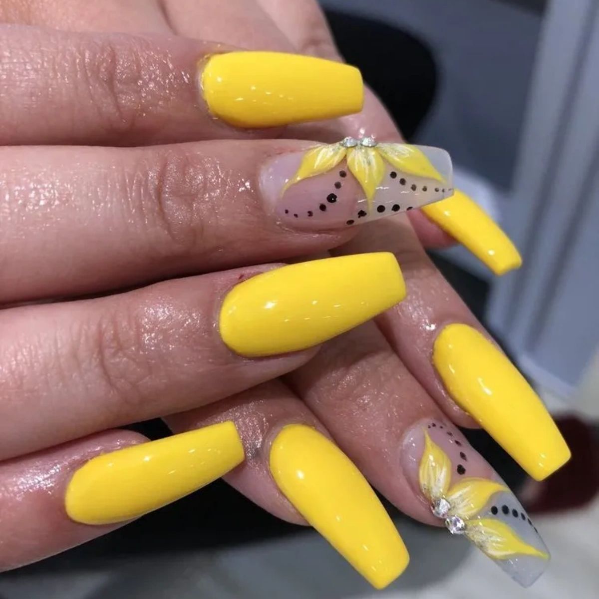 Glitz & Glam Nail Salon Facebook ad: As a new salon, our mission is simple…