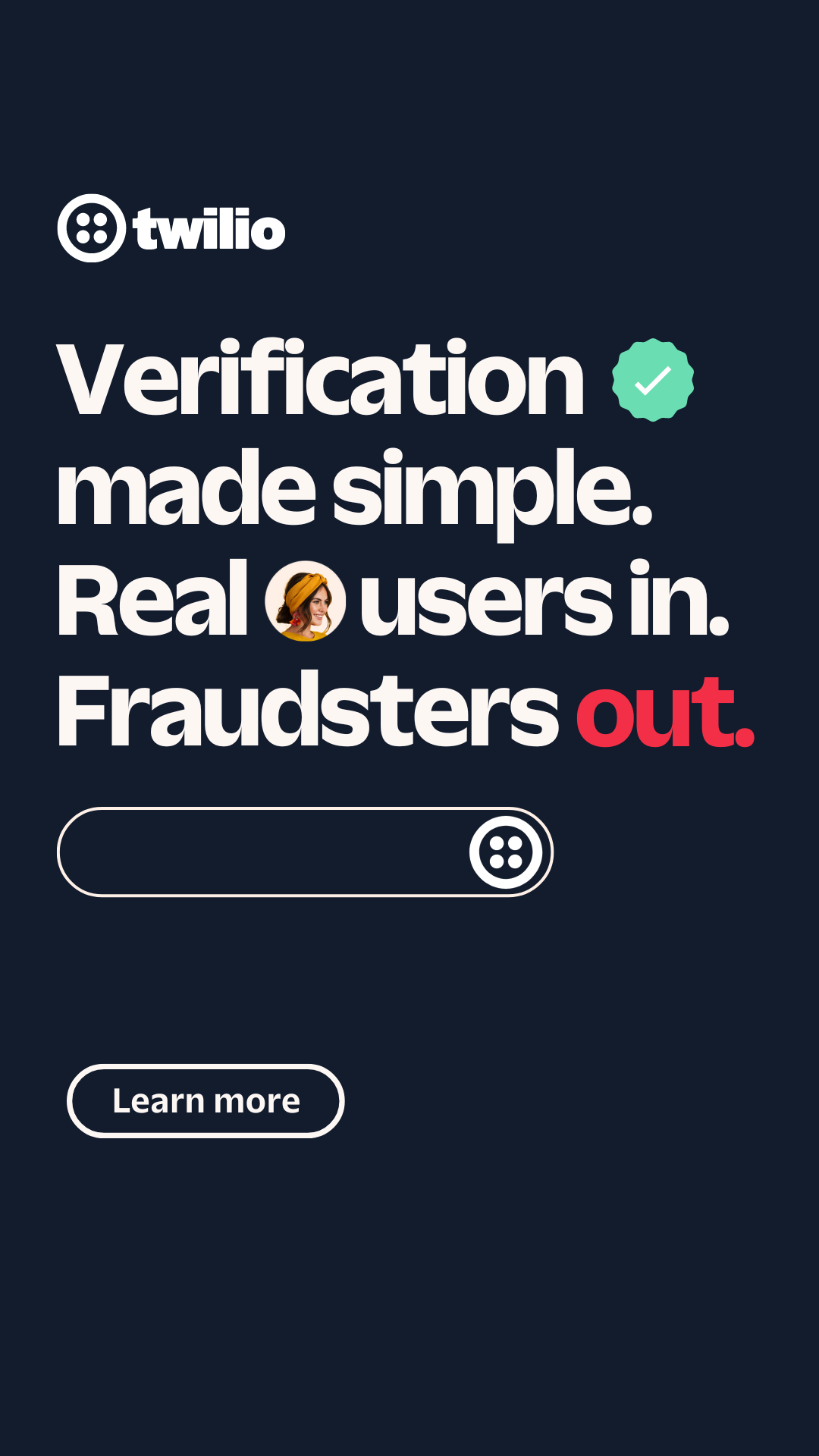 Twilio Facebook ad