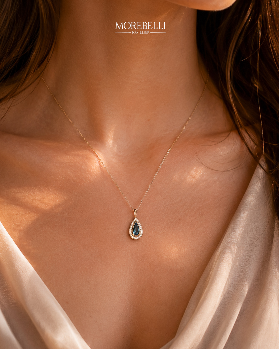 Morebelli Joaillier Facebook ad: 18K rose gold pendant