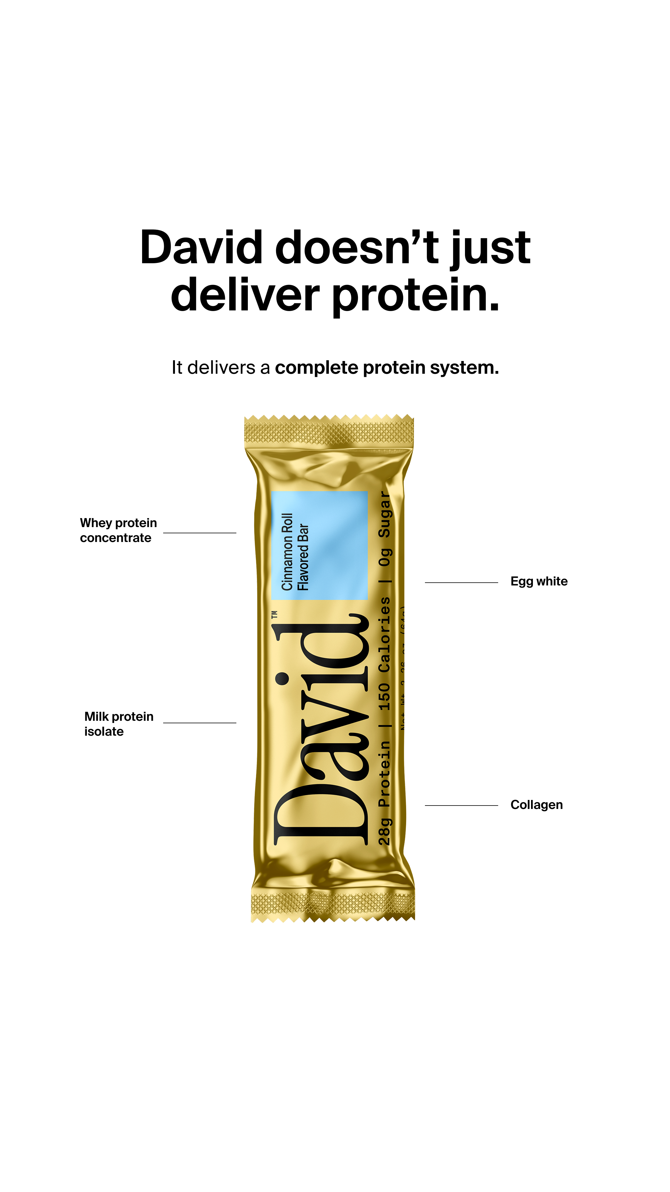 David Protein Facebook ad