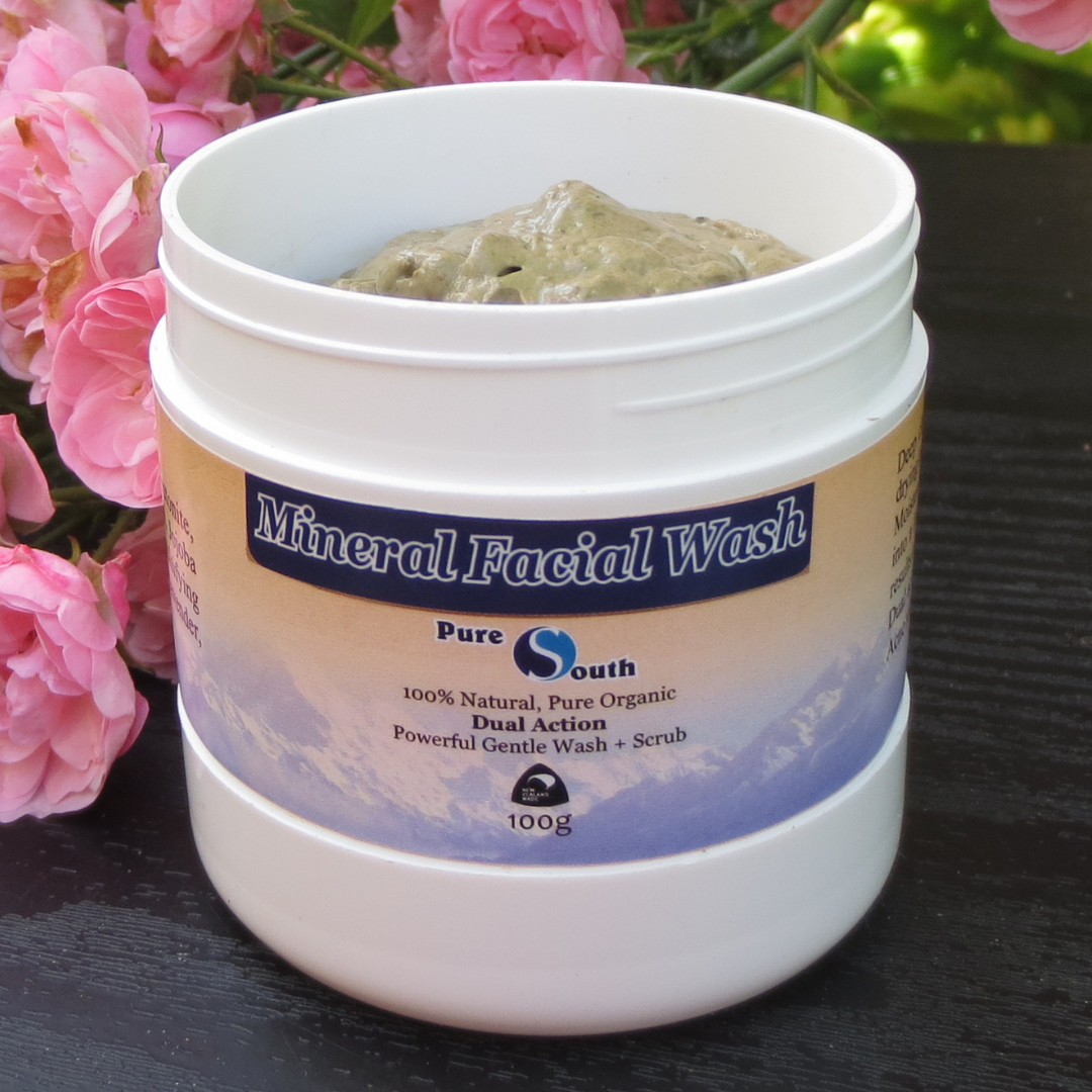 Pure South Facebook ad: Our mineral face wash is your everyday deep…