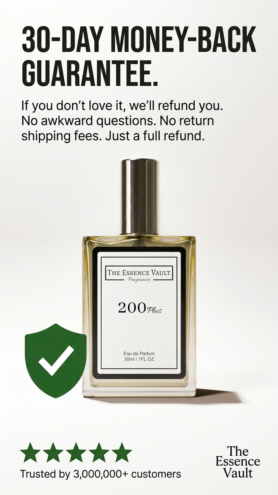 The Essence Vault Facebook ad from Mar 24, 2026