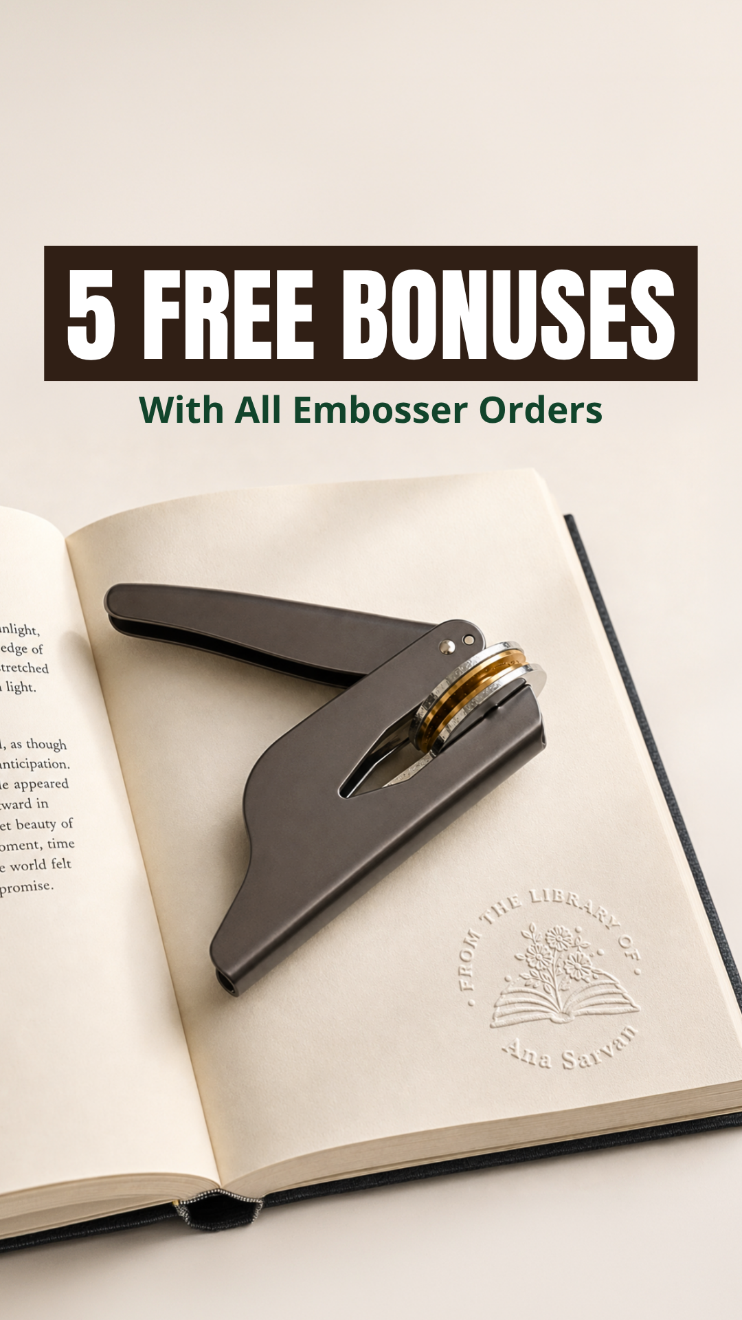 Whispering Pages Facebook ad