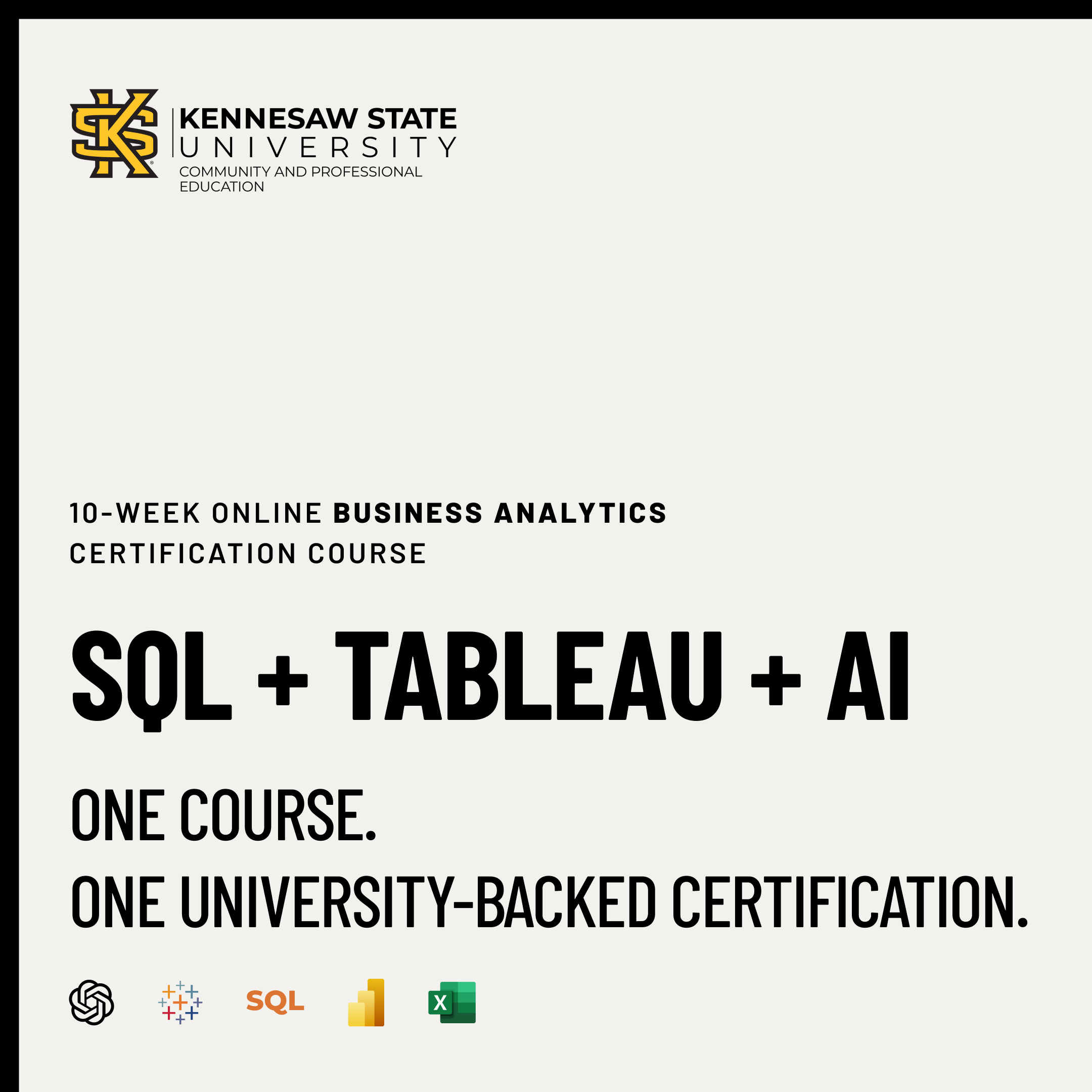 KSU Community and Professional Education Facebook ad
