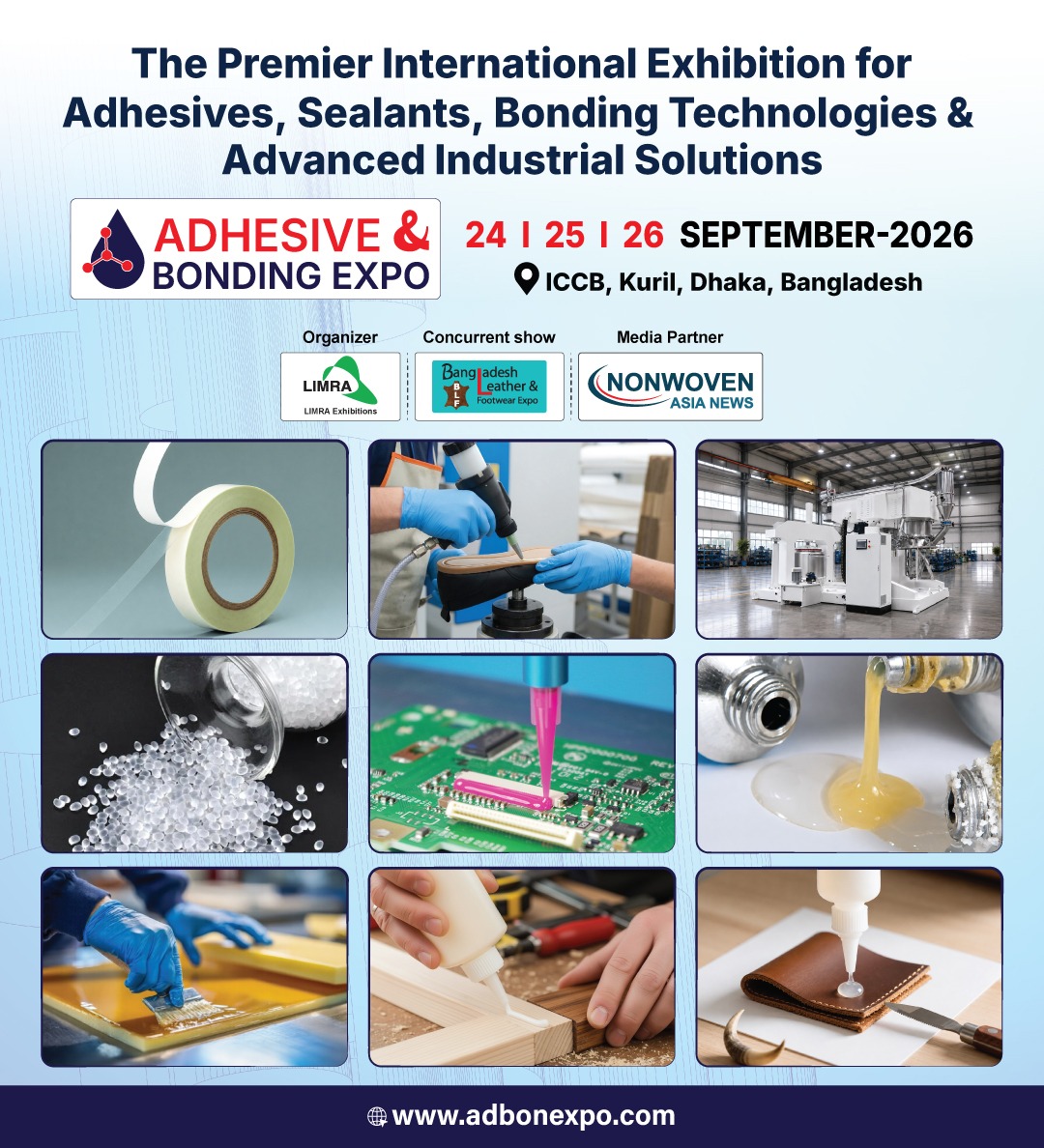 LIMRA Trade Fairs & Exhibitions Pvt. Ltd. Facebook ad: Adhesives & Bonding Exhibition 2026