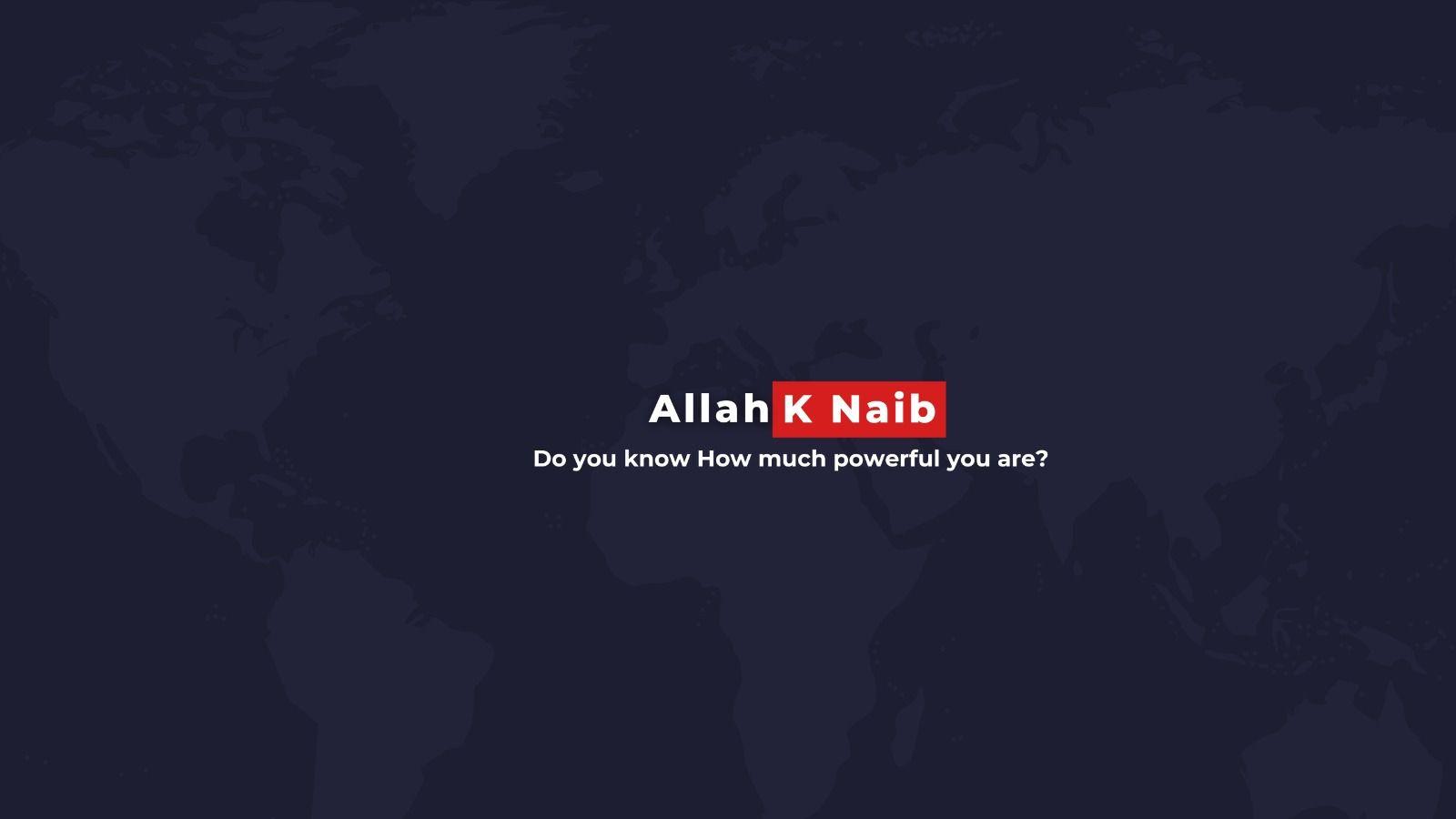 Allah K Naib Facebook ad: Introducing help in finding selfness, wo tmam chizin…