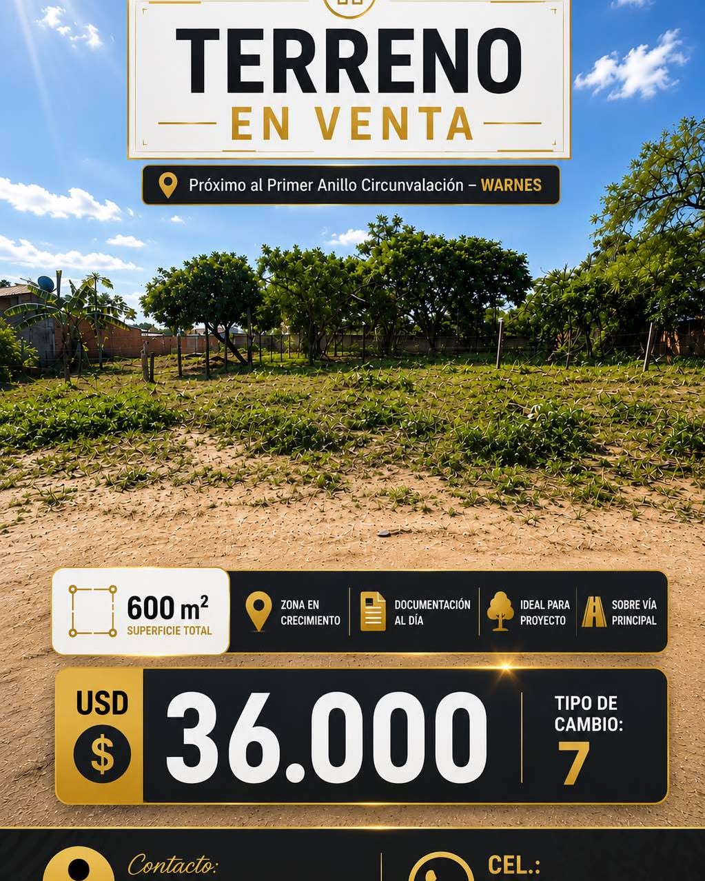 Jimena Saavedra Prudencio Facebook ad: Terreno en Venta de 600 m2 próximo al 1 Anillo…
