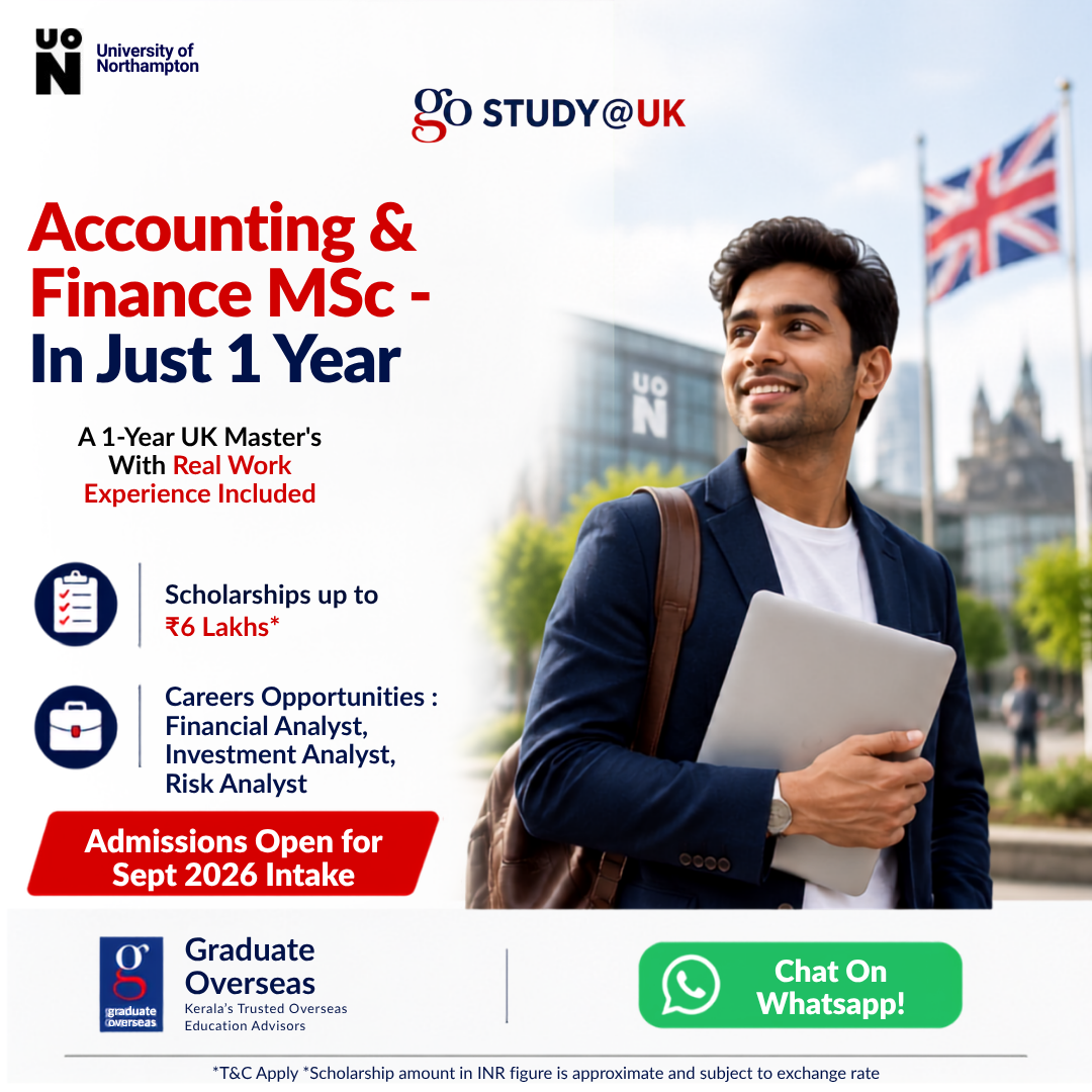 Graduate Overseas UK Facebook ad: Admissions open for Sept 2026 intake