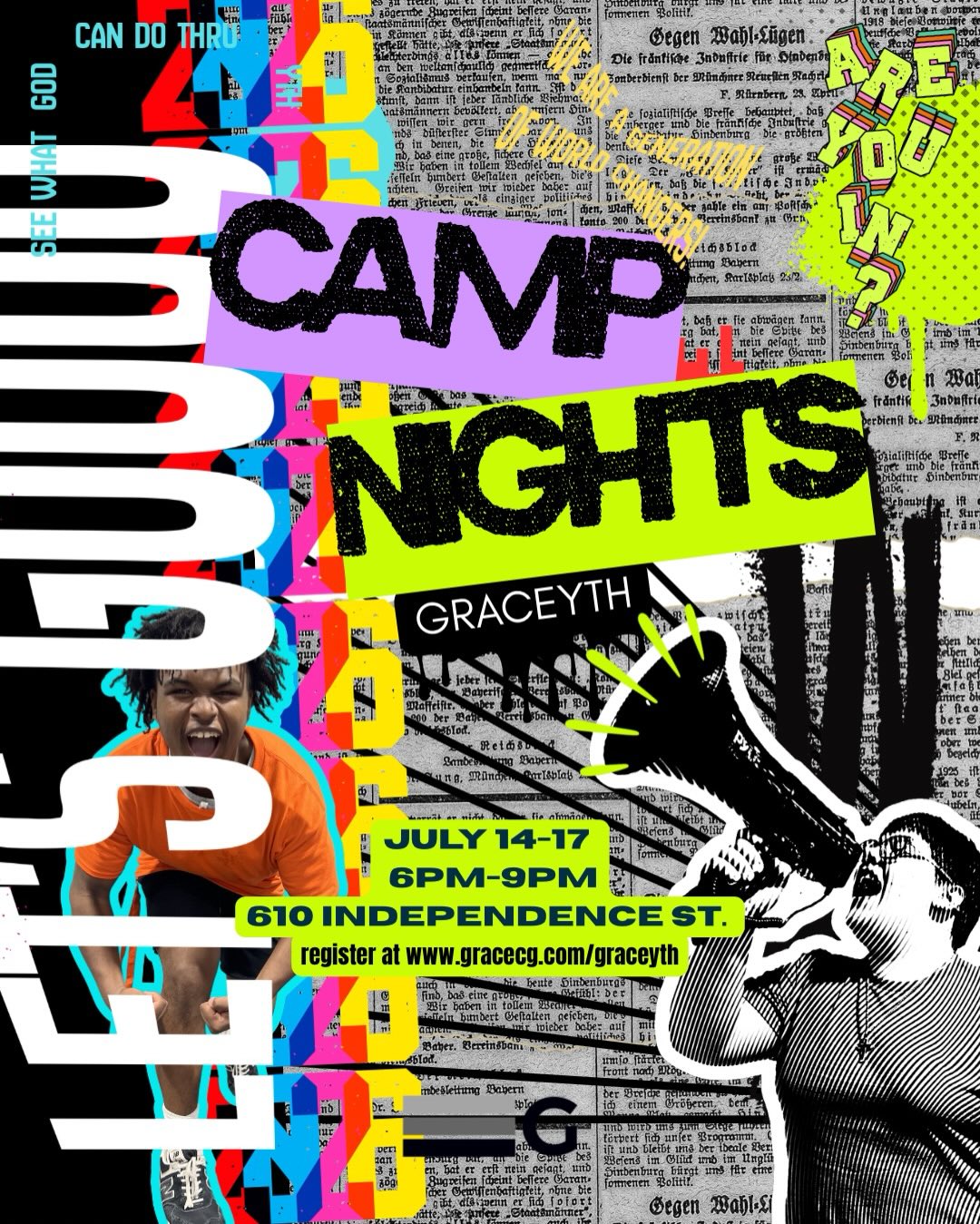 Grace Church Facebook ad: Registration for Summer Camps is NOW OPEN!