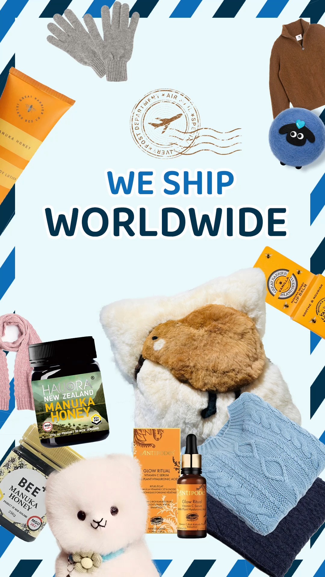 Remarkable Gifts Facebook ad: Take home the best of New Zealand &…