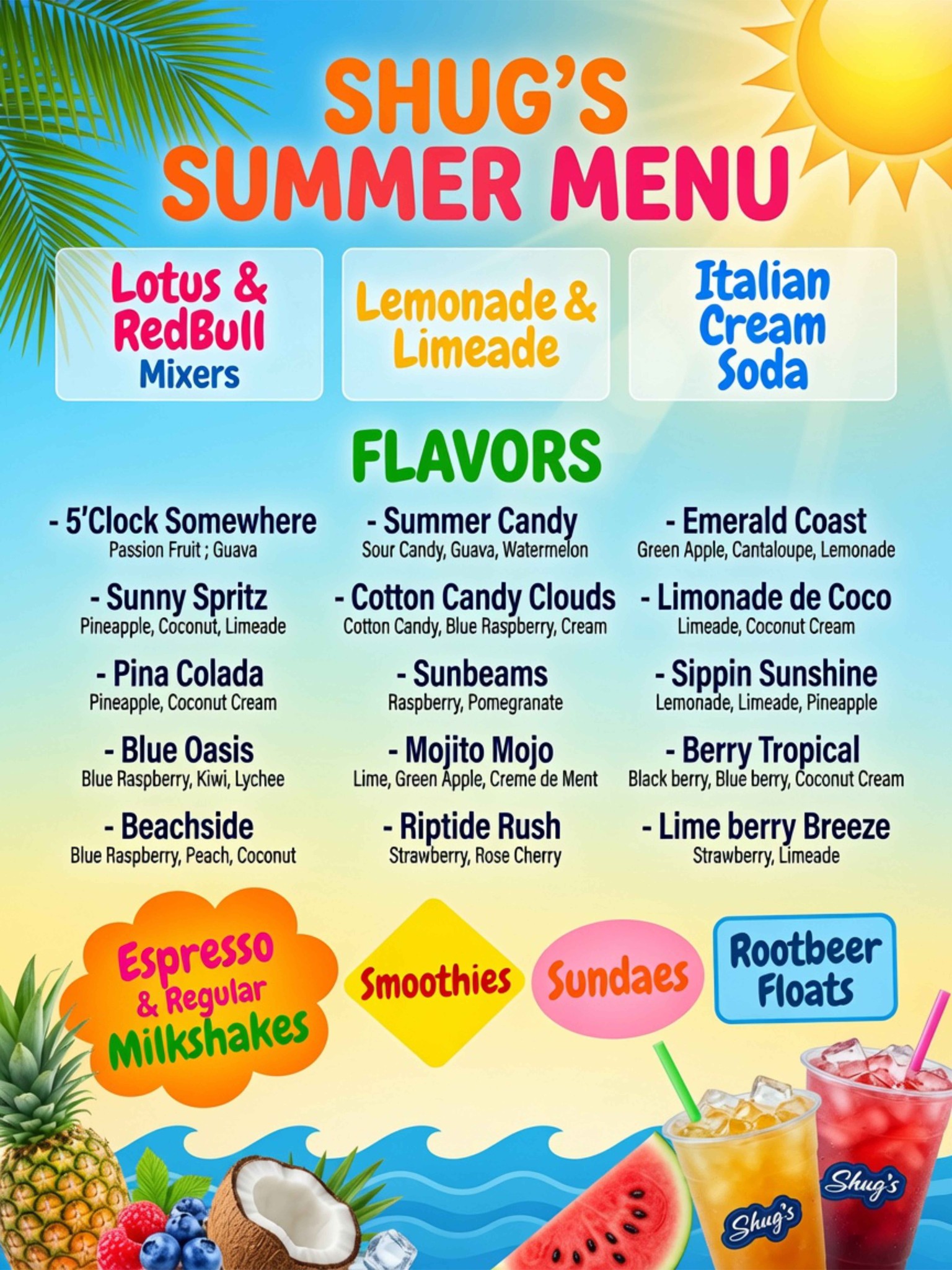 Shug's Coffee Facebook ad: Summer just got a whole lot cooler at…