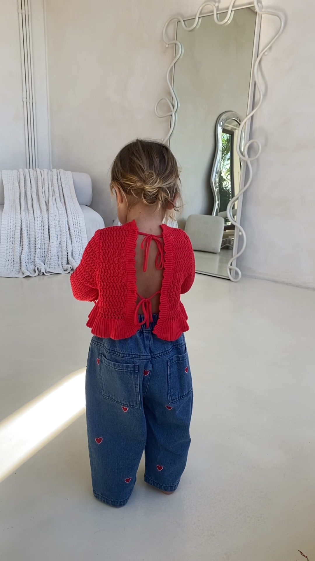 Noni the label Facebook ad: LOLA CROCHET TOP - RED