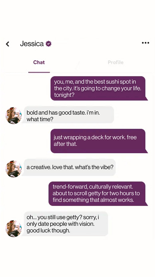 Death to Stock Facebook ad