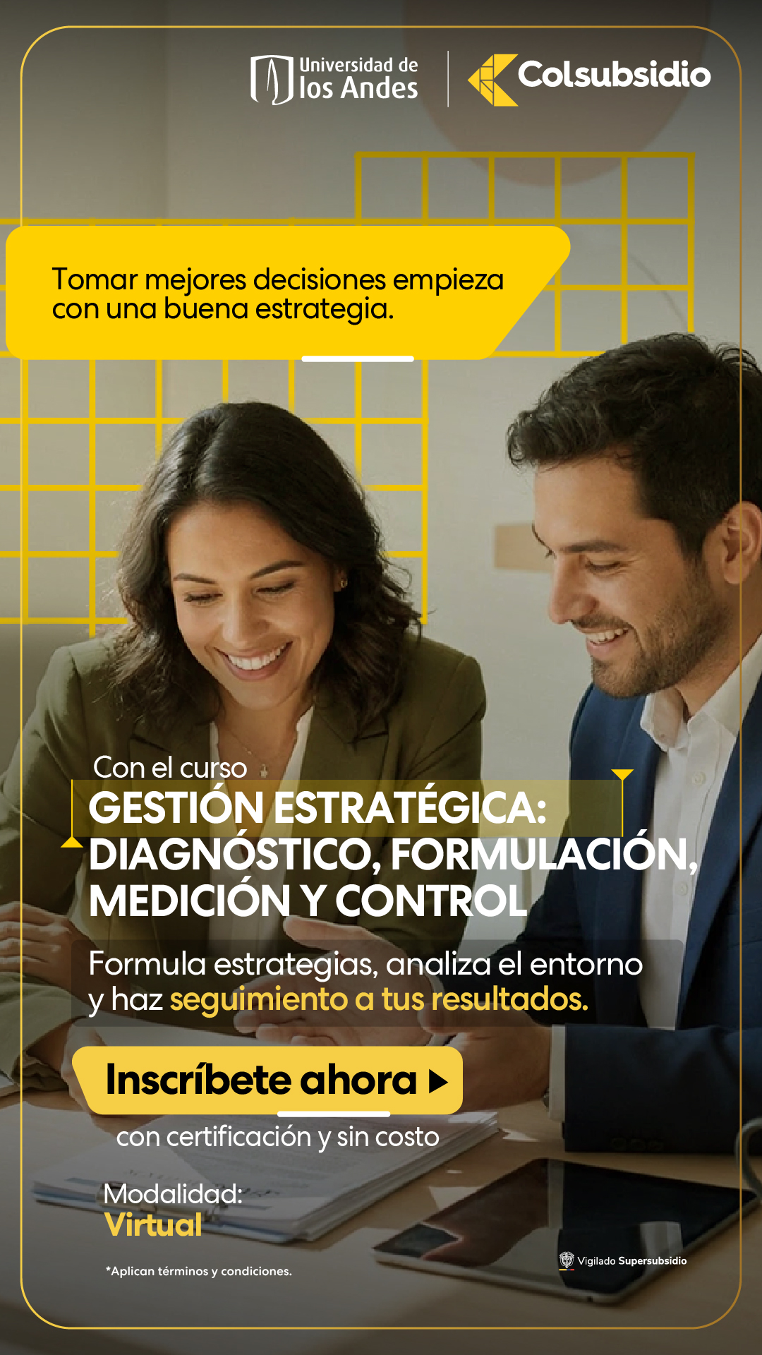 Colsubsidio Facebook ad: Genera transformación en tu trabajo