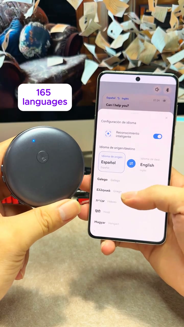 Clurttufistert Flametro Facebook ad: AI Translator Language Translator Device Spanish&English…