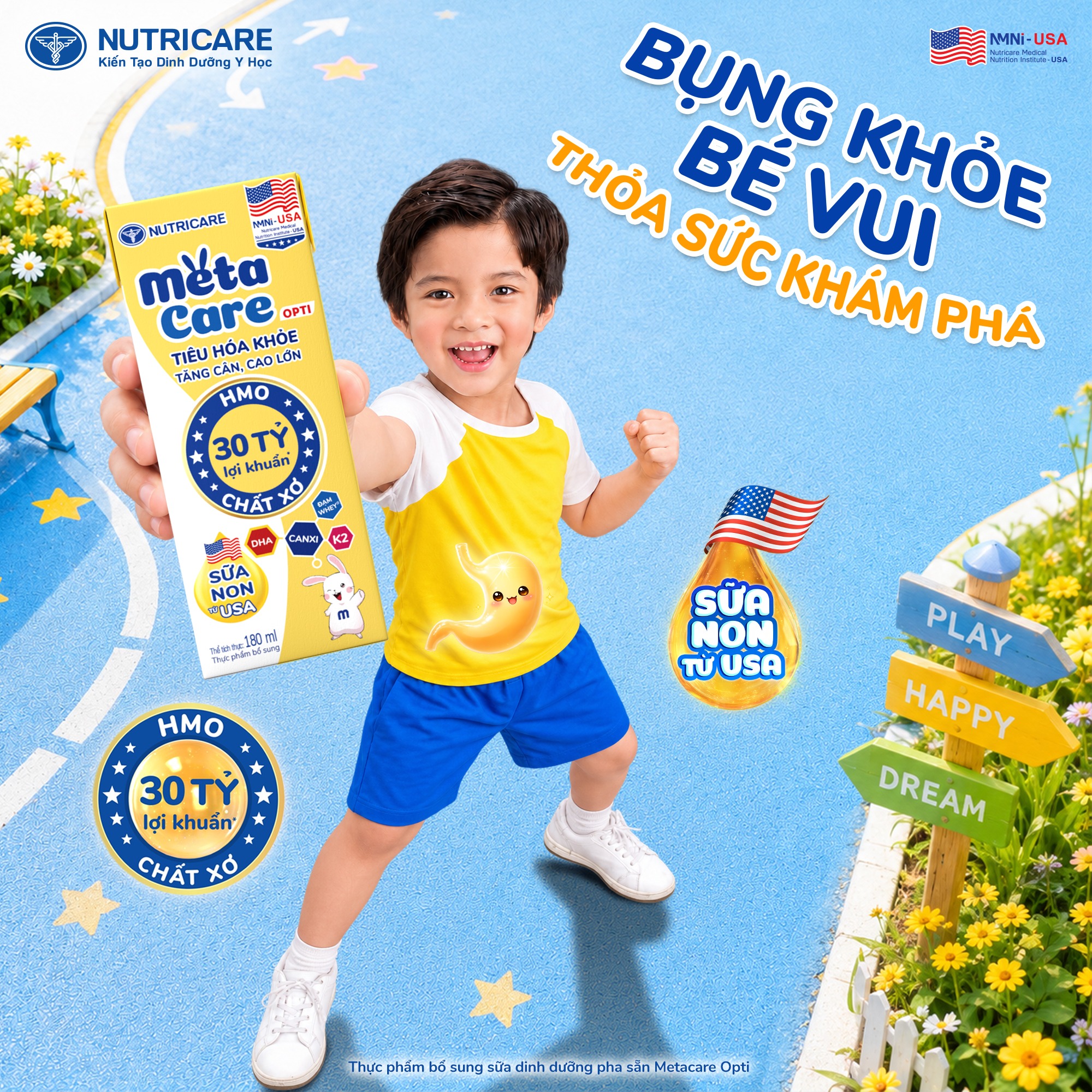 Metacare - Bé tăng cân, cao lớn Facebook ad: BỤNG KHỎE BÉ VUI - THỎA SỨC KHÁM…