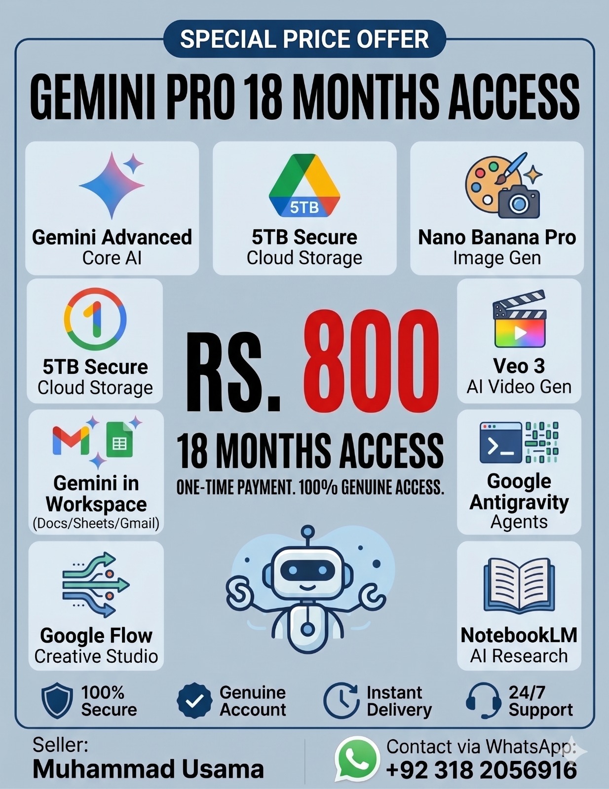 Muhammad Usama Facebook ad: Google AI Pro - 18 Months Access
