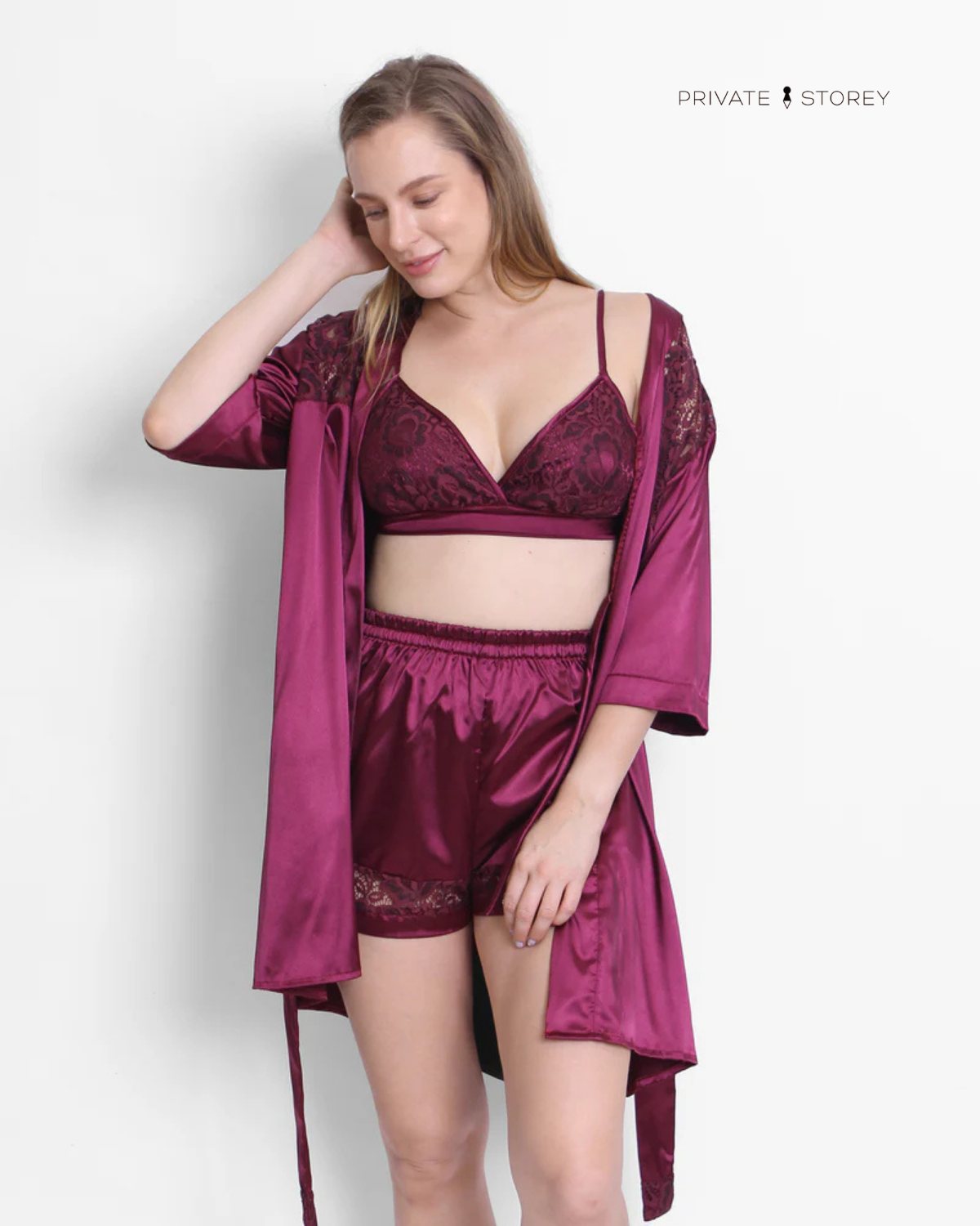 Private Storey Women's Sleepwear & Bridal Sets Facebook ad: Can you guess what this glamorous sleepwear set…