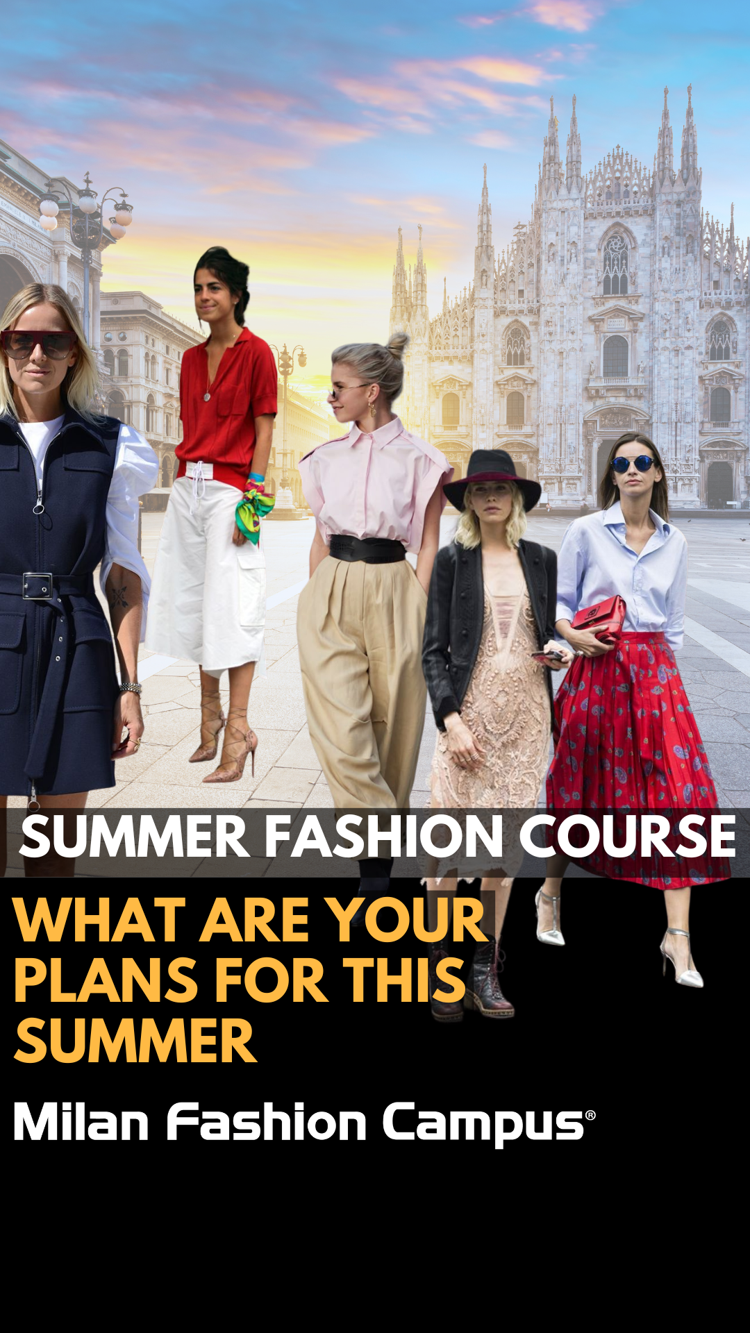 Milan Fashion Campus Fashion Institute Facebook ad from May 1, 2026