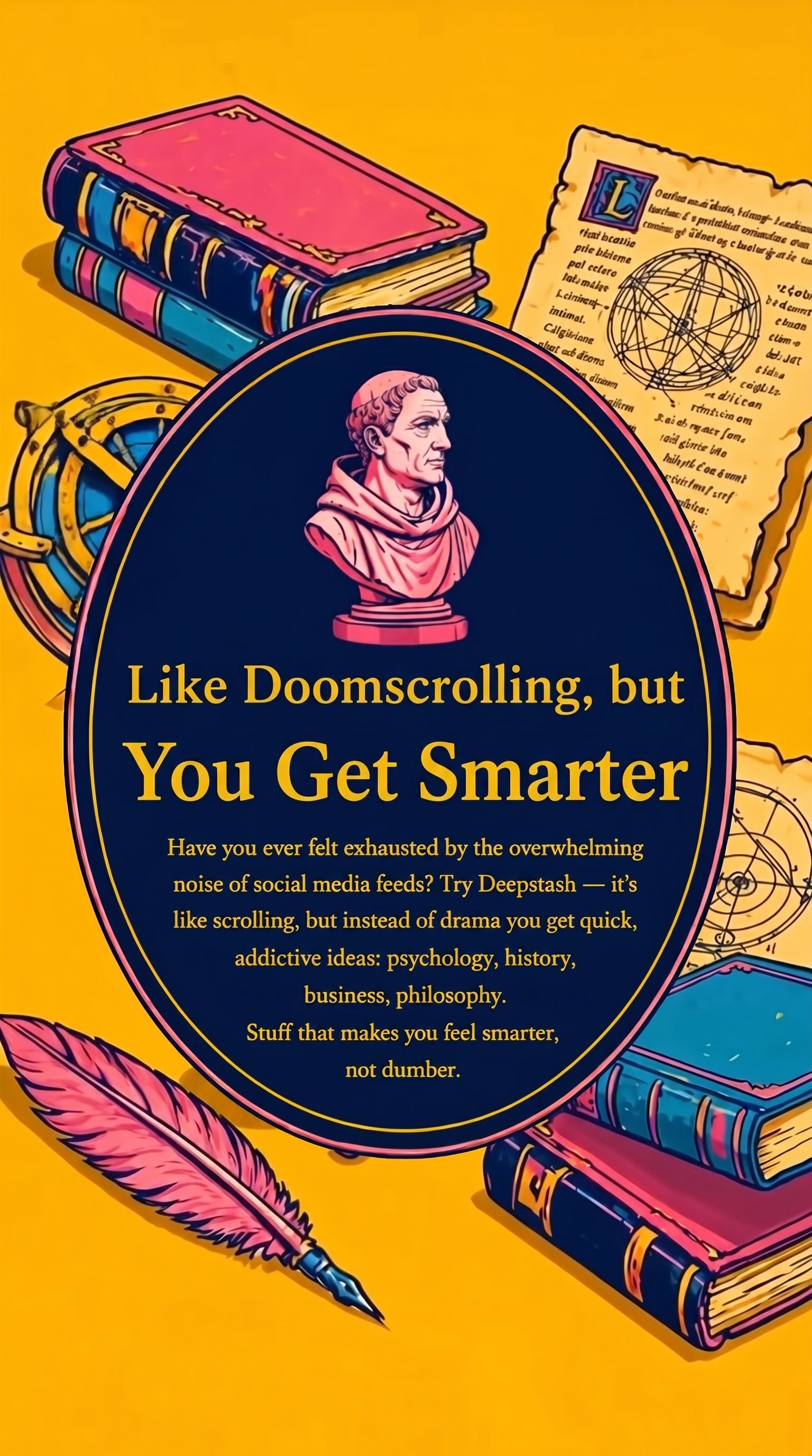 Deepstash Facebook ad