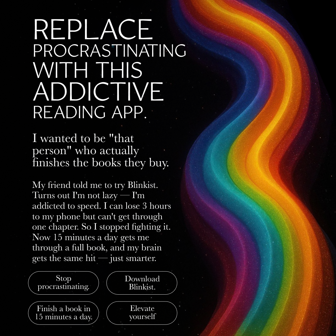 Blinkist Facebook ad
