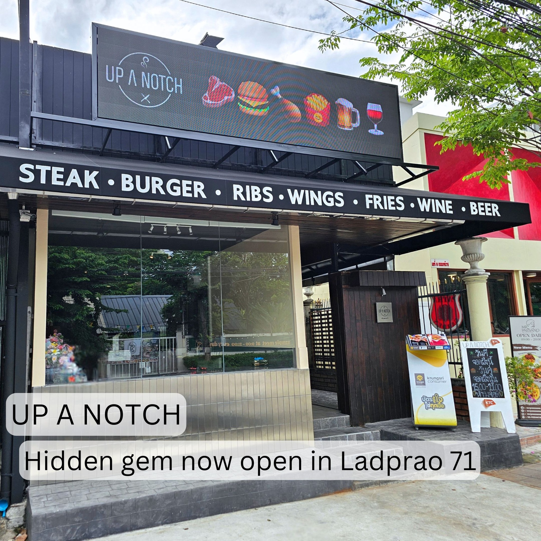 UP A NOTCH Ladprao 71 Facebook ad: New spot in Ladprao 71!